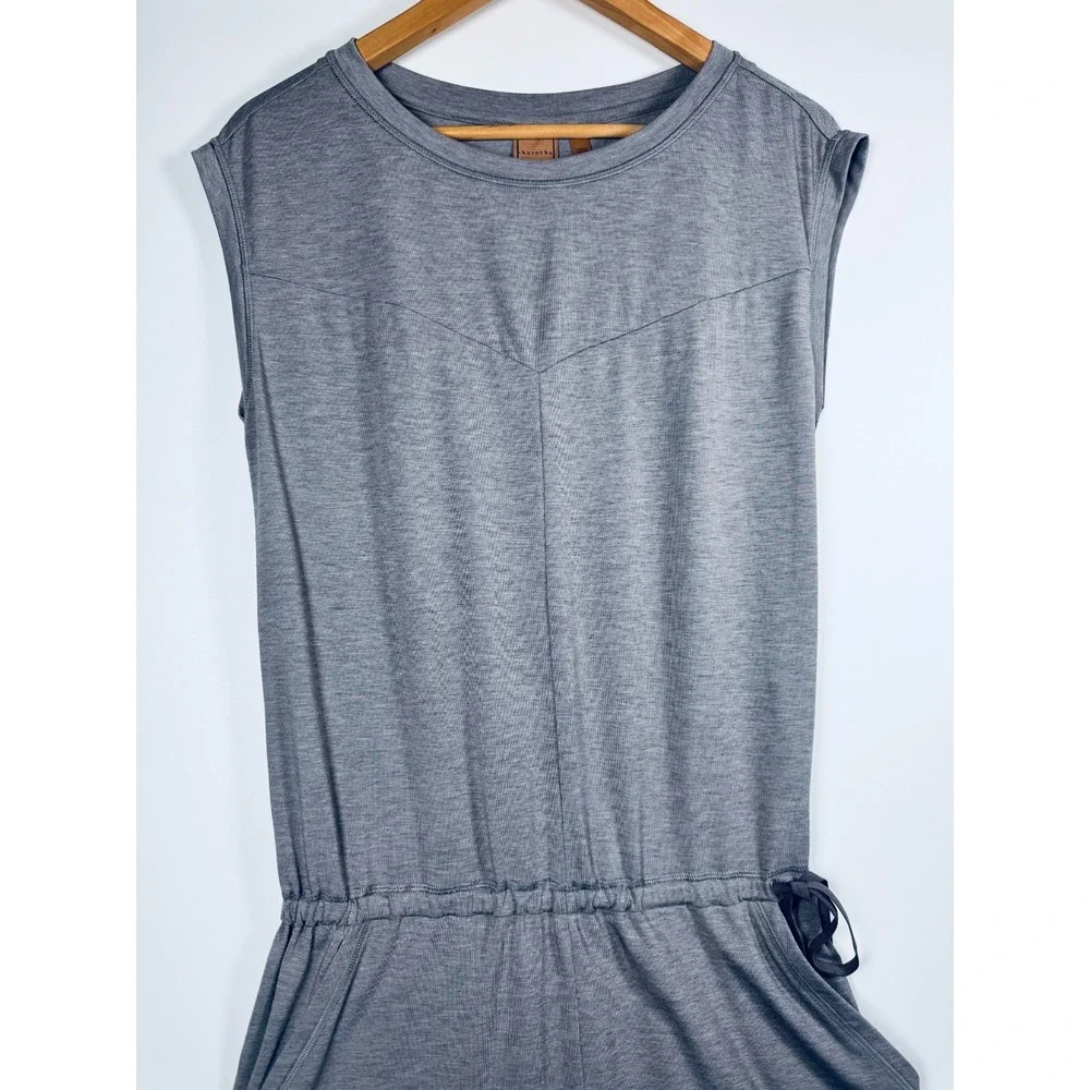 Indygena Indyeva Dress Medium Gray Lyocell Blend Stretch Performance Travel